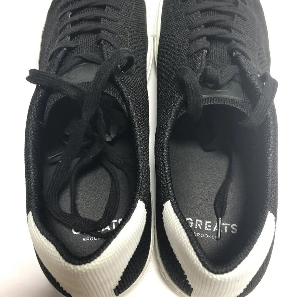 Greats Men's The Royale Knit Sneaker Black, Size 14 M